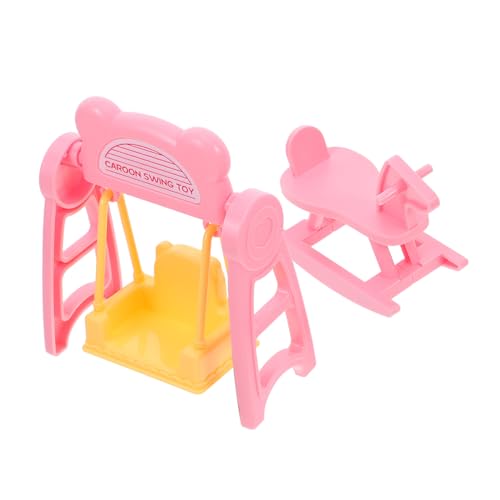 2 Sets Miniatur-schaukelstuhl Für Puppenhäuser, Mini-puppenhausmöbel, DIY-schlossschaukel Und Schaukelpferd, Spielzeug Für Kinder Zum Spielen Und Basteln 2 Sets Miniatur-schaukelstuhl Für Puppenhäuser, Mini-puppenhausmöbel, DIY-schlossschaukel Und Schaukelpferd, Spielzeug Für Kinder Zum Spielen Und Basteln von VICASKY