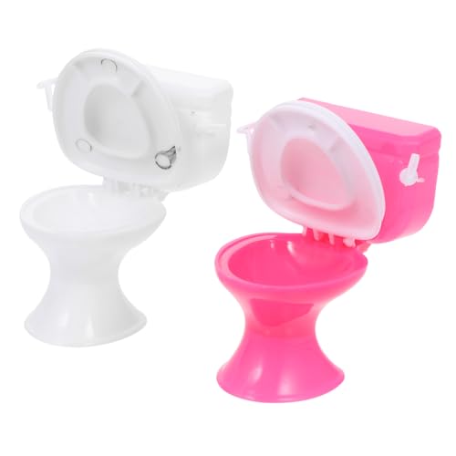 2 Stück Toilette für Pädagogisches Rollenspielzeug aus Hochwertigem für Kreatives und Eltern Interaktion von VICASKY