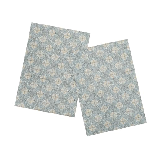 2 Stücke Zubehör für Puppenhäuser Gebäudedekoration für Modell-Sandtisch Zubehör für Puppenhausmöbel Mini-Bodenplatte Modellsandtischgebäude Aufbaudekoration für Modell Papier von VICASKY