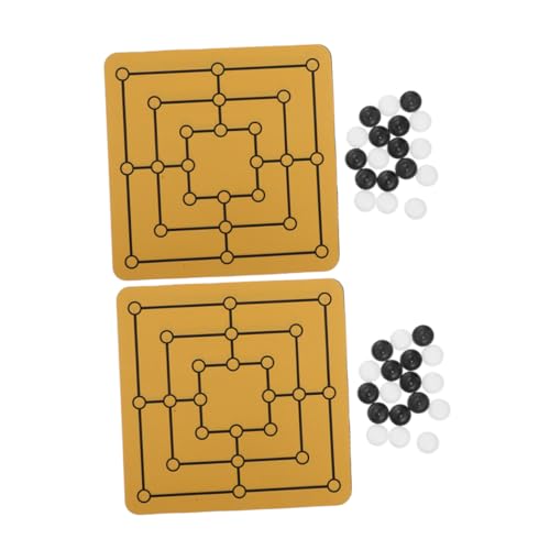 2er-Set Mühle – Historisches Strategie-damespiel Für Kinder Und Erwachsene, Anfänger, Feiertagspartys, Heimunterhaltung 2er-Set Mühle – Historisches Strategie-damespiel Für Kinder Und Erwachsene, Anfänger, Feiertagspartys, Heimunterhaltung von VICASKY