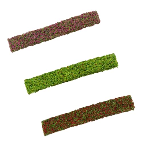 3 Stück Kunststräucher für DIY Sandtisch Szenen Dekoration für Puppenhäuser und Mikrolandschaften für Modellbau und Garten Deko von VICASKY
