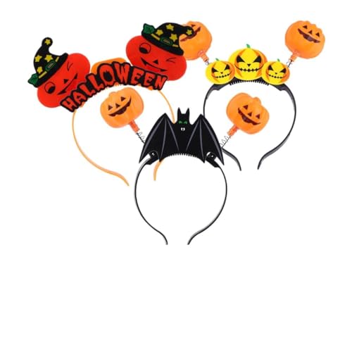 3Stücke Halloween Haarreifen mit Leuchtenden Kürbissen und Lustige Haaraccessoires für Halloween Party für Erwachsene und Sicher 3Stücke Halloween Haarreifen mit Leuchtenden Kürbissen und Lustige Haaraccessoires für Halloween Party für Erwachsene und Sicher von VICASKY