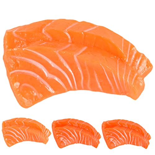 4 Stück Lachs-Modell Künstlicher Sashimi-Lachs kleines Lachsdekor Lachsfälschung Lachs Requisiten hochzeitsdekoration ziernieten gefälschtes Lachsmodell Essensmodelle vorgeben PVC VICASKY 4 Stück Lachs-Modell Künstlicher Sashimi-Lachs kleines Lachsdekor Lachsfälschung Lachs Requisiten hochzeitsdekoration ziernieten gefälschtes Lachsmodell Essensmodelle vorgeben PVC VICASKY von VICASKY