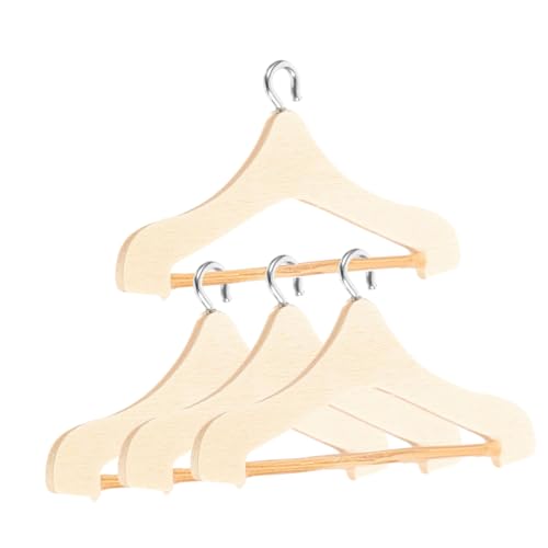 4Stücke Mini Kleiderbügel aus Holz für Puppenhaus Praktische Kleiderbügel für Puppenkleidung Stabil und Langlebig für Organisation von Puppenoutfits 4Stücke Mini Kleiderbügel aus Holz für Puppenhaus Praktische Kleiderbügel für Puppenkleidung Stabil und Langlebig für Organisation von Puppenoutfits von VICASKY
