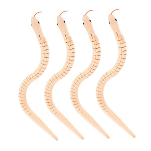 4Stücke Teiliges Schlangenspielzeug aus Holz Flexibles Bemalbares Schlangenmodell für DIY Kunstprojekte Fördert Kreativität und Feinmotorik für Kleine Künstler 4Stücke Teiliges Schlangenspielzeug aus Holz Flexibles Bemalbares Schlangenmodell für DIY Kunstprojekte Fördert Kreativität und Feinmotorik für Kleine Künstler von VICASKY