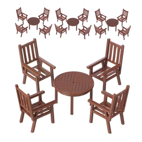 4er-Set Miniatur-puppenhausmöbel – Realistischer Mini-Tisch Und -stühle, Puppenhaus-zubehör Für Mikro-szenen-Dekoration Für Kinder, Pädagogisches Spielen Und Basteln 4er-Set Miniatur-puppenhausmöbel – Realistischer Mini-Tisch Und -stühle, Puppenhaus-zubehör Für Mikro-szenen-Dekoration Für Kinder, Pädagogisches Spielen Und Basteln von VICASKY