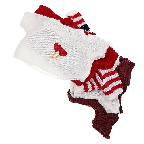 5 Stück Teiliges Puppenkleidung für Teddybären Handgemachte Sweater Accessoires für Plüschspielzeuge für Kreative Spiele und Einfache Pflege 5 Stück Teiliges Puppenkleidung für Teddybären Handgemachte Sweater Accessoires für Plüschspielzeuge für Kreative Spiele und Einfache Pflege von VICASKY