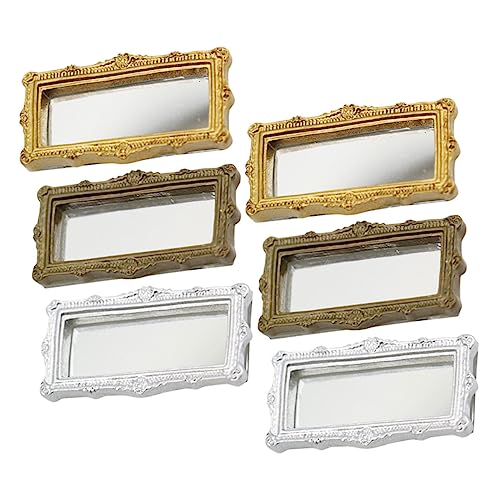6 Stück Klassisches Spiegelzubehör Kleiner Spiegel Winziger Spiegel Puppenhaus Dekoration Spiegel Basteln Mini Möbel Ornamente Puppenhaus Zubehör Miniatur Möbel Modell 6 Stück Klassisches Spiegelzubehör Kleiner Spiegel Winziger Spiegel Puppenhaus Dekoration Spiegel Basteln Mini Möbel Ornamente Puppenhaus Zubehör Miniatur Möbel Modell von VICASKY
