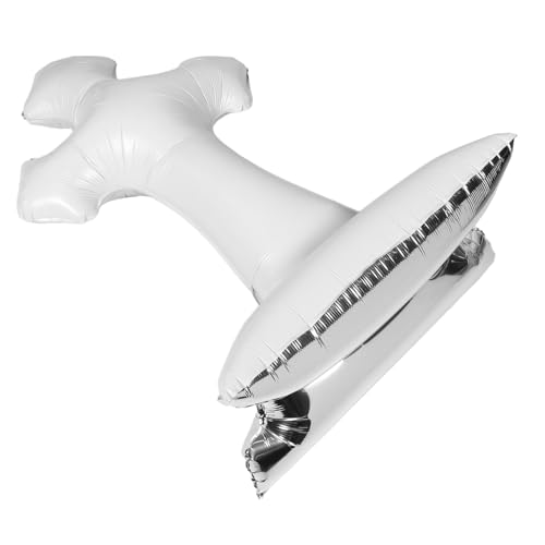 Baptism Cross Foil Balloon Elegante Dekoration für Shower und Religiöse Feierlichkeiten Stehendes Design Weiße Luftballons für Besondere Anlässe von VICASKY