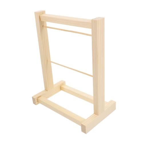 Puppen Kleiderständer aus Holz Kleiderhaken für Puppen Doppelstöckiger Organizer für Puppenbekleidung und Accessoires Stilvolles Zubehör für Puppenschränke und Räume Puppen Kleiderständer aus Holz Kleiderhaken für Puppen Doppelstöckiger Organizer für Puppenbekleidung und Accessoires Stilvolles Zubehör für Puppenschränke und Räume von VICASKY