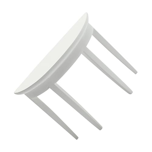Puppenhaus Halbrunder Tisch Puppenmöbel Puppenhausmöbel Spielzeughaus Minimöbel Minihaus Einrichtungsbedarf Minihaus Halbrunder Schreibtisch Minitisch Figuren Schreibtischmodell VICASKY von VICASKY