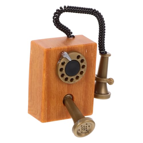 Puppenhaus Telefonmodell Vintage Dekoration für Puppenhäuser Retro Mini Telefon für DIY Szenen und Zubehör Puppenhaus Telefonmodell Vintage Dekoration für Puppenhäuser Retro Mini Telefon für DIY Szenen und Zubehör von VICASKY