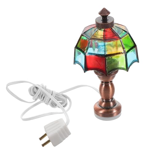 Puppenstuben-tischlampe Viktorianische Puppenhausmöbel Puppenhaus-badewanne Dekorative Schlüsselanhänger Modell Puppenhaus Puppenhausartikel Figur Taschenpuppe Mini-einrad Metall VICASKY von VICASKY