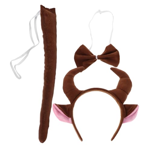 VICASKY Weihnachts-Kopfbedeckung Mit Hornohren Tier-Kopfbedeckung Set Für Cosplay Kostüm Für Jungen Und Mädchen Party-zubehör VICASKY Weihnachts-Kopfbedeckung Mit Hornohren Tier-Kopfbedeckung Set Für Cosplay Kostüm Für Jungen Und Mädchen Party-zubehör von VICASKY