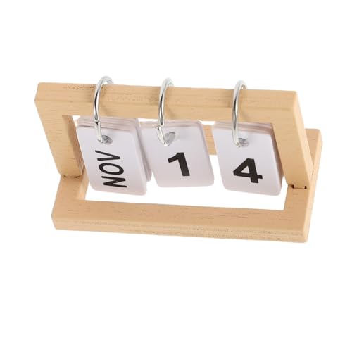 Tischkalender für Puppenhaus Beige Holz Flip Kalender Kompakt und Realistisch Perfektes Zubehör für Puppenhaus Dekoration und Fantasievolles für Enge Räume Tischkalender für Puppenhaus Beige Holz Flip Kalender Kompakt und Realistisch Perfektes Zubehör für Puppenhaus Dekoration und Fantasievolles für Enge Räume von VICASKY
