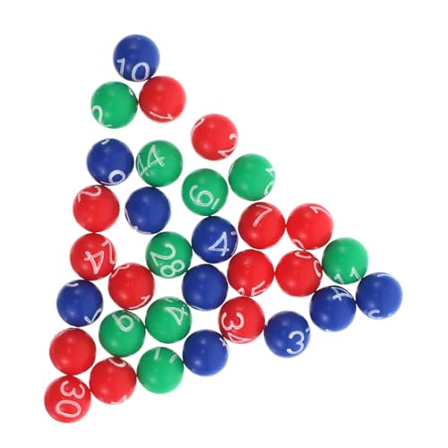 VICASKY 1 Beutel Bingo -plastikkugeln Für -verlosung Spiele Bunte Nummerierte Bälle Bingo Party Carnival Prize Bälle Bingo Accessoires Für Game Night von VICASKY