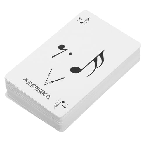 VICASKY 1 Box Rhythm Poker Lesekarten Visitenkarten Übungstool Poker Poker Lernkarten Tools Lernkarten Poker Spielkarten Tools Notizen Poker Tools Musik Lehren von VICASKY