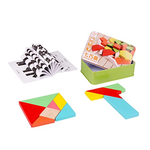 VICASKY 1 Box Tangram Puzzles Frühen Lernen Holz Tangram von VICASKY
