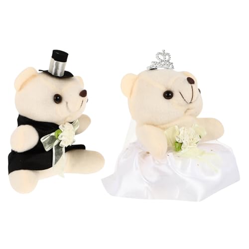 VICASKY 1 Paar Bärenpuppe Ausgestopft Tragen Mädchen Kleinkinder Kaninchen Mini-Puppen Tiere Bastelpuppe Valentinstag Puppe Bär Puppe Hochzeit Puppe Plüsch VICASKY 1 Paar Bärenpuppe Ausgestopft Tragen Mädchen Kleinkinder Kaninchen Mini-Puppen Tiere Bastelpuppe Valentinstag Puppe Bär Puppe Hochzeit Puppe Plüsch von VICASKY