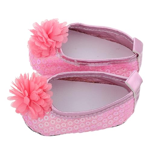 VICASKY Süße Puppen-Freizeitschuhe 1 Paar Miniaturschuhe Mit Glitzer Und Blumenmotiv Zum Spielen von VICASKY