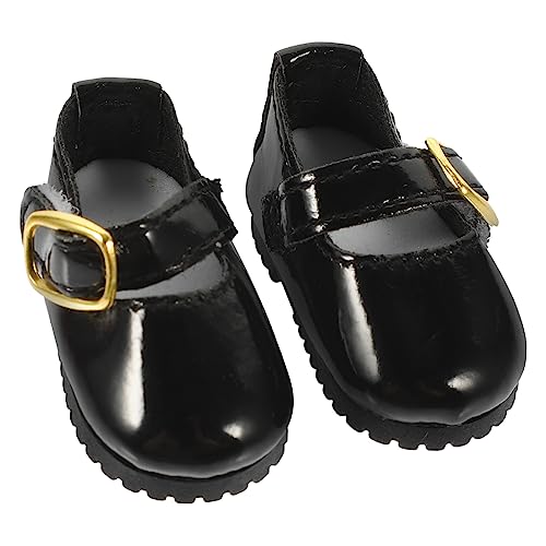 VICASKY 1 Paar Mini Bjd Puppenschuhe aus Leder Dekorative Schuhe für Mädchenpuppen Geeignet für Gelenkpuppen Schwarz Puppenzubehör für Kreative Spielmomente VICASKY 1 Paar Mini Bjd Puppenschuhe aus Leder Dekorative Schuhe für Mädchenpuppen Geeignet für Gelenkpuppen Schwarz Puppenzubehör für Kreative Spielmomente von VICASKY
