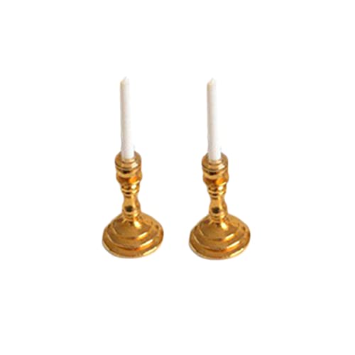 VICASKY 1 Paar Miniaturmöbel Living Room Decoration wohnzimmerdeko holzspielsachen Art Decor holzspielzeug Mini-Hauskerzenhalter winziges Mini-Kerzenhalter Mini-Szenen-Requisiten von VICASKY