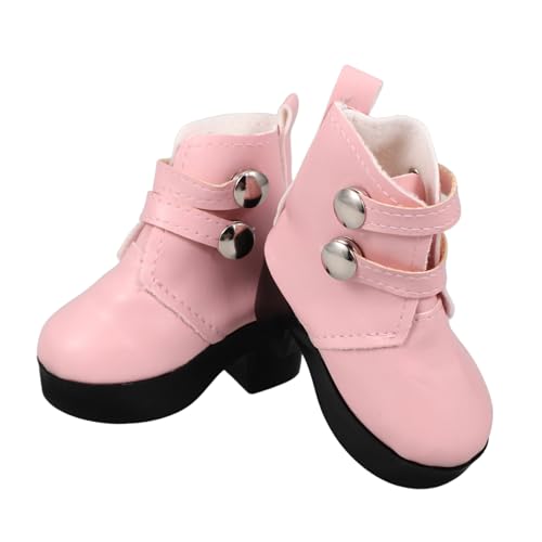 VICASKY 1 Paar Puppenstiefel Schuhwerk Puppe Modeschuhe puppenschuhe Puppen Accessoires Hochhackige Schuhe Zoll Puppen Puppenoutfit Puppen- -Schuhe Puppenzubehör Puppenabsätze Rosa von VICASKY