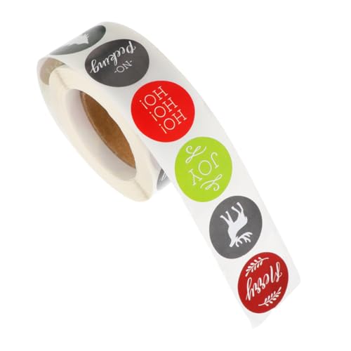 VICASKY 1 Rolle 500st Weihnachtsaufkleber Scrapbooking-Aufkleber Weihnachtsverschönerungsaufkleber Aufkleber Mit Weihnachtsmotiv PVC VICASKY 1 Rolle 500st Weihnachtsaufkleber Scrapbooking-Aufkleber Weihnachtsverschönerungsaufkleber Aufkleber Mit Weihnachtsmotiv PVC von VICASKY