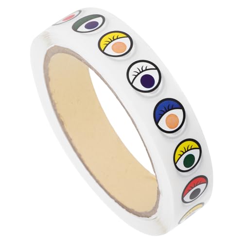 VICASKY 1 Rolle Eye Patches Augensticker Augenmustersticker Augenaufkleber Augendekoration Auge DIY Aufkleber Selbstklebende Augen Aufkleber mit Augenmustern basteln DIY Aufkleber Colorful von VICASKY