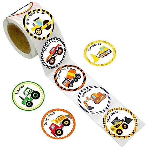 VICASKY 1 Rolle Verpackungsaufkleber Rundes Etikett Handgemachtes Etikett Dekorationsaufkleber Tierischer Aufkleber von VICASKY