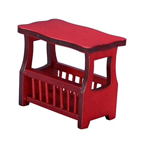 VICASKY 1 STK Mini-Couchtisch für kinderspielzeug hühner Kinderzimmerdekoration Fun Toy Mini Möbel Teetisch-Modell Kleines Hausdekor Miniaturmöbel hölzern rot VICASKY 1 STK Mini-Couchtisch für kinderspielzeug hühner Kinderzimmerdekoration Fun Toy Mini Möbel Teetisch-Modell Kleines Hausdekor Miniaturmöbel hölzern rot von VICASKY