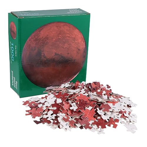 VICASKY 1 Satz 1000 Stück Spiel mit Bausteinen rotes Plakat Planeten malen Wandkarte Rätsel Spielzeug Puzzle Stressabbauer von VICASKY