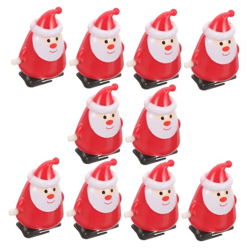 VICASKY 1 Satz 10St weihnachtsuhrwerk spielzeuge für hühner Weihnachtsbaum Halloween-Dekorationen im Innenbereich weihnachtsmann aufziehspielzeug Plastik rot VICASKY 1 Satz 10St weihnachtsuhrwerk spielzeuge für hühner Weihnachtsbaum Halloween-Dekorationen im Innenbereich weihnachtsmann aufziehspielzeug Plastik rot von VICASKY