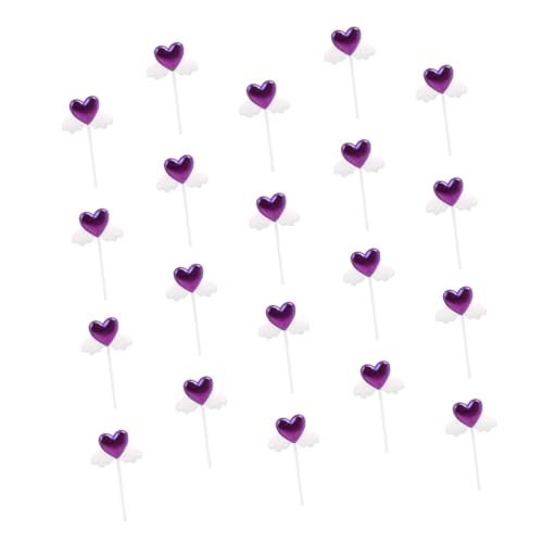 VICASKY Hay Birthday Cake Toer Cupcake-picks Mit Herzflügeln Kuchenaufsatz Vielseitige Dekoration Für Anlässe Zufällige Farbe 20 Stück VICASKY Hay Birthday Cake Toer Cupcake-picks Mit Herzflügeln Kuchenaufsatz Vielseitige Dekoration Für Anlässe Zufällige Farbe 20 Stück von VICASKY