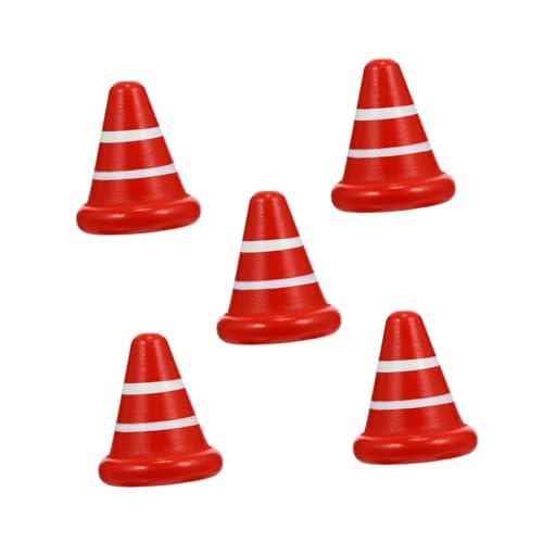 VICASKY 1 Satz 5St Hölzernes Straßenkegelspielzeug Plattform Puzzle-Zeichen einstellbar holzspielzeug Holzverkehrsschilder kinderspielzeug hölzerne Straßensperre Verkehrssperre rot VICASKY 1 Satz 5St Hölzernes Straßenkegelspielzeug Plattform Puzzle-Zeichen einstellbar holzspielzeug Holzverkehrsschilder kinderspielzeug hölzerne Straßensperre Verkehrssperre rot von VICASKY