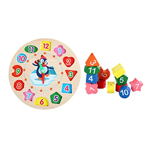 VICASKY 1 Satz Alarmstuhlbausteine für Uhr-Design- Holzform passendes Form passendes Blockspielzeug kognitives für hölzern Bunt VICASKY 1 Satz Alarmstuhlbausteine für Uhr-Design- Holzform passendes Form passendes Blockspielzeug kognitives für hölzern Bunt von VICASKY