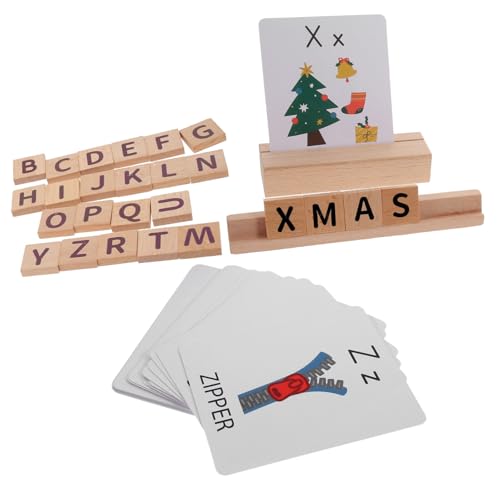 VICASKY 1 Satz Alphabet Lernspielzeug für Kleinkinder Jahre Pädagogisches Wortspielzeug Puzzle zur Sprachförderung Motorische Fähigkeiten und Kognitive Entwicklung für Jungen VICASKY 1 Satz Alphabet Lernspielzeug für Kleinkinder Jahre Pädagogisches Wortspielzeug Puzzle zur Sprachförderung Motorische Fähigkeiten und Kognitive Entwicklung für Jungen von VICASKY