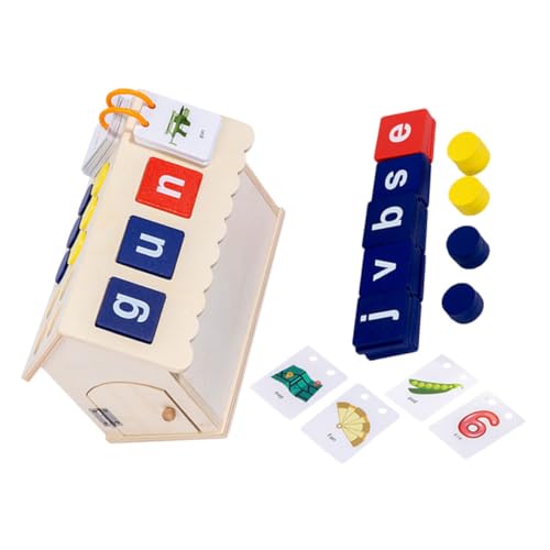 VICASKY 1 Satz Alphabet Lernspielzeug für Montessori Rechtschreibung und Kognitiven Fähigkeiten für Vorschulkinder und Kreative Lernspiele von VICASKY