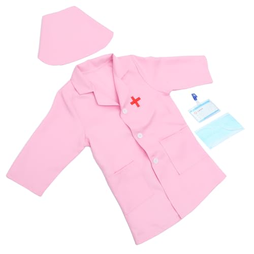 VICASKY 1 Satz Arzt-Krankenschwester-kostüm Für Waschbarer Arztkittel Für Waschbare Arztkleidung Rollenspiel Angebot Cosplay-zubehör Arztkostüm Für Kleinkinder Rosa Tuch VICASKY 1 Satz Arzt-Krankenschwester-kostüm Für Waschbarer Arztkittel Für Waschbare Arztkleidung Rollenspiel Angebot Cosplay-zubehör Arztkostüm Für Kleinkinder Rosa Tuch von VICASKY