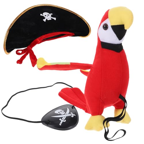 VICASKY 1 Satz Ausgestopfter Papagei Papageienkostüm Für Lustig Papagei Kostüm Outfit Halloween Groß Piraten-Cosplay-kostüm Ausgestopftes Papageienmodell Piratenparty Plüsch VICASKY 1 Satz Ausgestopfter Papagei Papageienkostüm Für Lustig Papagei Kostüm Outfit Halloween Groß Piraten-Cosplay-kostüm Ausgestopftes Papageienmodell Piratenparty Plüsch von VICASKY
