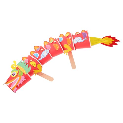 VICASKY 1 Satz Bemalung von Pappbechern Drachenspielzeug Rot Heimwerken Figur chinesische neujahrsdekoration Chinese New Year Decoration DIY zubehör chinesisches neujahrspapierdekor VICASKY 1 Satz Bemalung von Pappbechern Drachenspielzeug Rot Heimwerken Figur chinesische neujahrsdekoration Chinese New Year Decoration DIY zubehör chinesisches neujahrspapierdekor von VICASKY