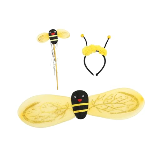 VICASKY 1 Satz Bienenflügel Plüsch Bienenbanner Bienenspielzeug Bienenfigur Bienenanzug Bienenwachs Bienenbecher Bienenanzüge Fee Hummelband Schmetterling Biene Haarband Stoff Yellow VICASKY 1 Satz Bienenflügel Plüsch Bienenbanner Bienenspielzeug Bienenfigur Bienenanzug Bienenwachs Bienenbecher Bienenanzüge Fee Hummelband Schmetterling Biene Haarband Stoff Yellow von VICASKY
