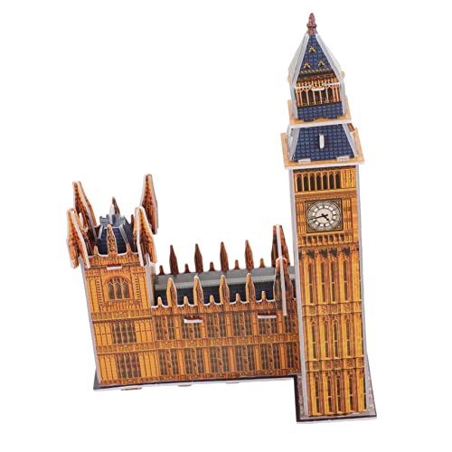 VICASKY 1 Satz Big Ben-Puzzle Rätsel Für Erwachsene 3D-Puzzle Puzzle Bauen Große Puzzles Holzpuzzle Kidcraft-spielset Große Größe Kind Papier Skulptur von VICASKY