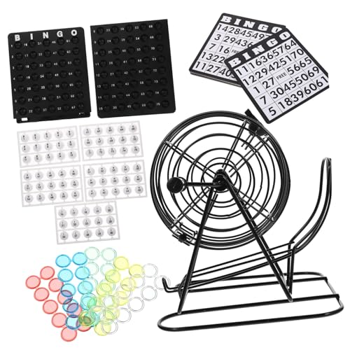 VICASKY 1 Satz Bingo-Maschine Desktop-Organizer Spielballon Tabletop-Spiele Minispielparty Lustiges Tischspiel Spielmaschine Streich Spieltisch Emotionale Spiele Schwarz Eisen VICASKY 1 Satz Bingo-Maschine Desktop-Organizer Spielballon Tabletop-Spiele Minispielparty Lustiges Tischspiel Spielmaschine Streich Spieltisch Emotionale Spiele Schwarz Eisen von VICASKY