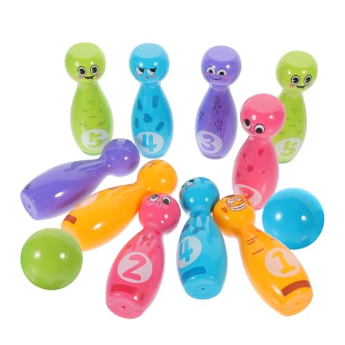 VICASKY 1 Satz Bowling-Spielzeugset Bowlingspiel für Kleinkindspielzeug Bowlingzubehör Bowlingkugel für Kegeln für Kleinkinder -Bowling Indoor- Plastik VICASKY 1 Satz Bowling-Spielzeugset Bowlingspiel für Kleinkindspielzeug Bowlingzubehör Bowlingkugel für Kegeln für Kleinkinder -Bowling Indoor- Plastik von VICASKY