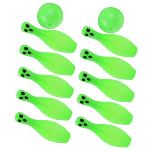 VICASKY 1 Satz Bowling für Party Spiele Stift Gadget drinnen Halloween Halloween Toys Fröhliches Party-Bowling-Kugel Leuchtende Bowlingkugeln Sport Light Green VICASKY 1 Satz Bowling für Party Spiele Stift Gadget drinnen Halloween Halloween Toys Fröhliches Party-Bowling-Kugel Leuchtende Bowlingkugeln Sport Light Green von VICASKY