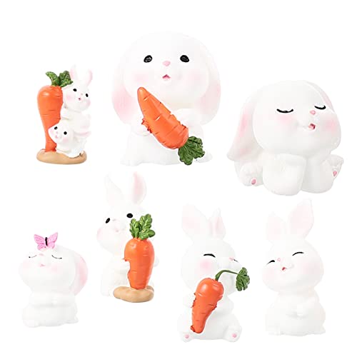 VICASKY 1 Satz Cartoon-kaninchen-ornamente Figuren Maske Coop Tiere Hasen Bären Heu Chinchilla Plüsch Ratte Pflege Mikro-ornamente Gartenverzierung Harz 7st VICASKY 1 Satz Cartoon-kaninchen-ornamente Figuren Maske Coop Tiere Hasen Bären Heu Chinchilla Plüsch Ratte Pflege Mikro-ornamente Gartenverzierung Harz 7st von VICASKY