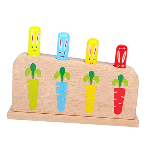VICASKY 1 Set -up Spielzeug Spiel Holzstab Lernspielzeug Für Kinder Kinderspielzeug Kognitive Fähigkeit Zufälliger Stil von VICASKY