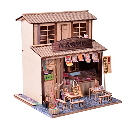 VICASKY 1 Satz Chinesisches Retro -Cottage -Modell Puzzle-Modell aus Holz Hölzernhaus -Puzzle -Kit Haus Rätsel puppenhaus bausatz selber Machen Braun VICASKY 1 Satz Chinesisches Retro -Cottage -Modell Puzzle-Modell aus Holz Hölzernhaus -Puzzle -Kit Haus Rätsel puppenhaus bausatz selber Machen Braun von VICASKY
