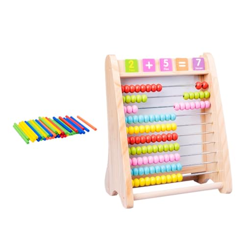 VICASKY 1 Set Kinder Mathematik Lernen Für Kinder Im Vorschulalter Holz Berechnung Rack VICASKY 1 Set Kinder Mathematik Lernen Für Kinder Im Vorschulalter Holz Berechnung Rack von VICASKY